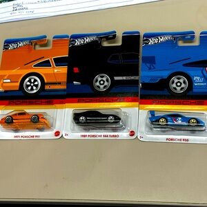 Hot Wheels 2024 Porsche Models Set - 2/6, 3/6, 4/6